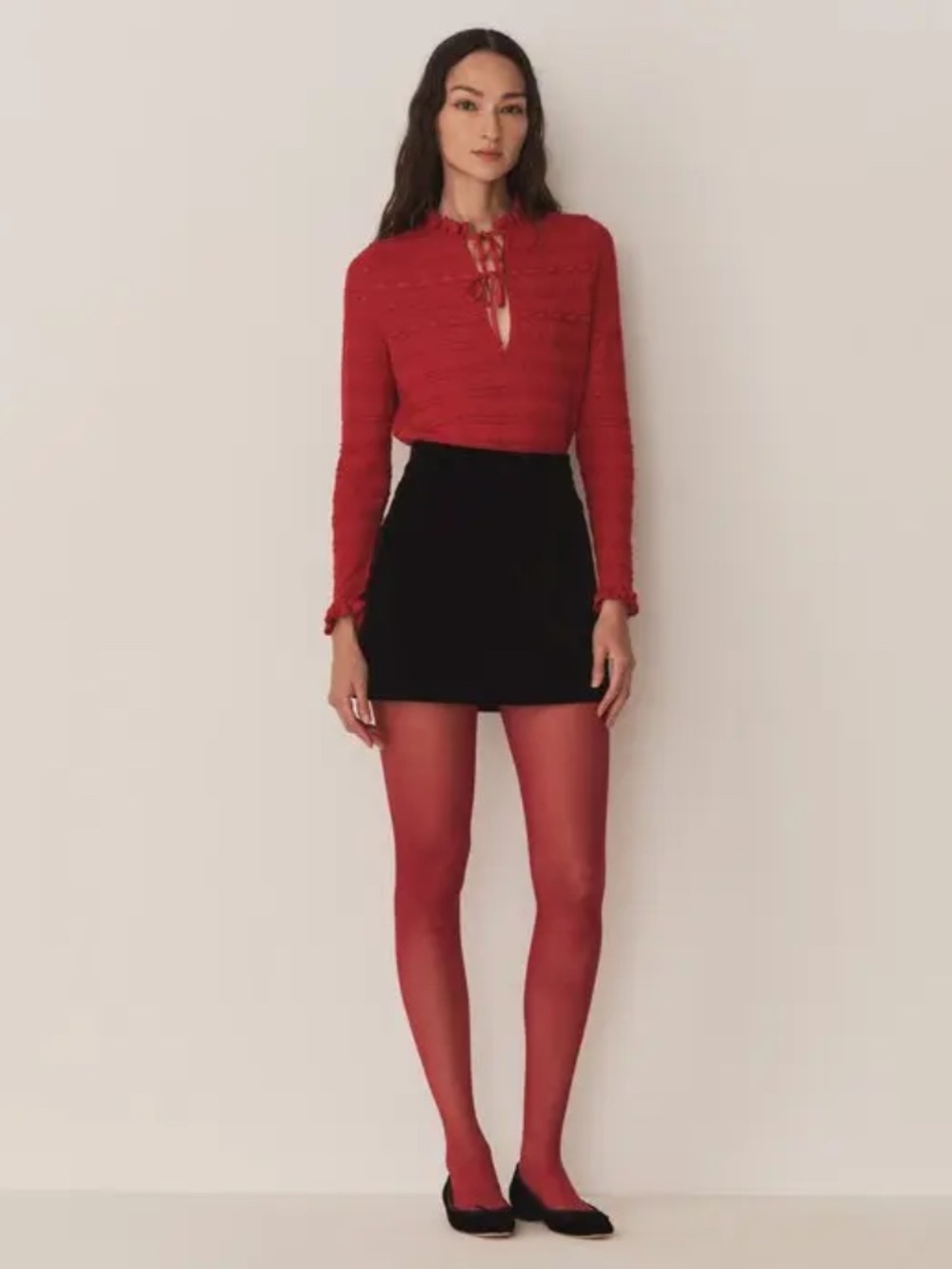 Doen - Cordelie Top - Wild Cherry - Medium - EUC